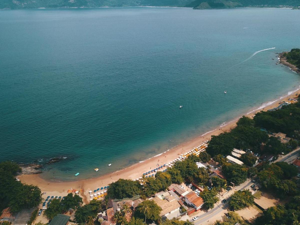 Bangalo Com Vista Para O Mar No Condominio Yacamim Ilhabela Praia Do Curral Exterior photo