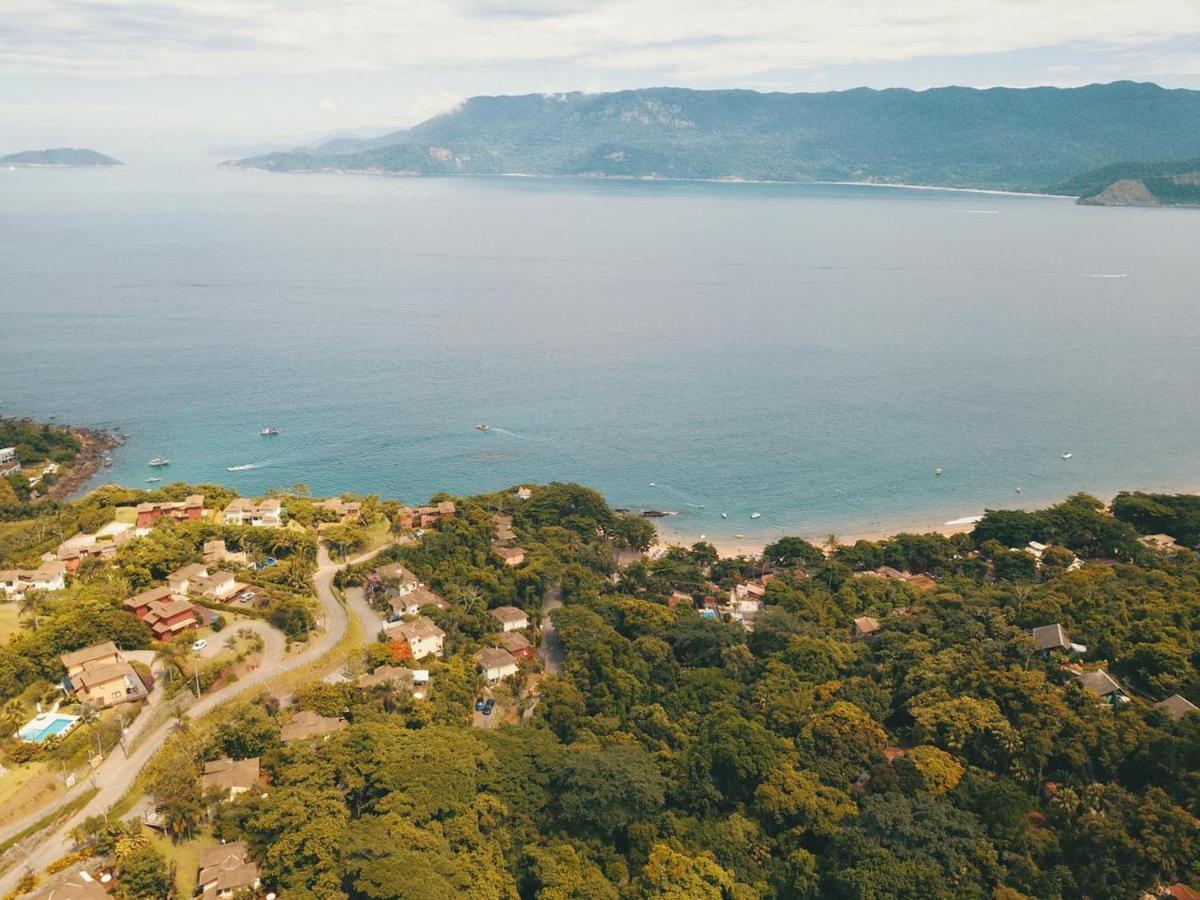 Bangalo Com Vista Para O Mar No Condominio Yacamim Ilhabela Praia Do Curral Exterior photo